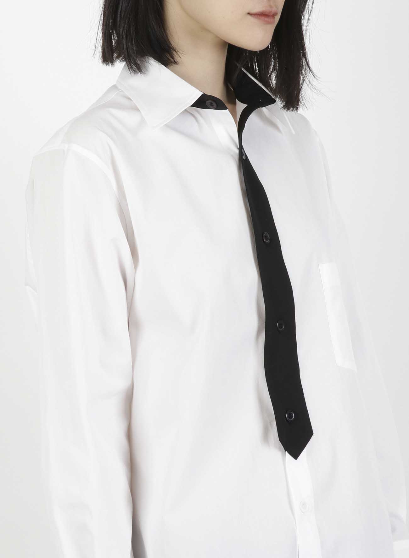 100/2 BROAD TIE FRONT FLY SHIRT