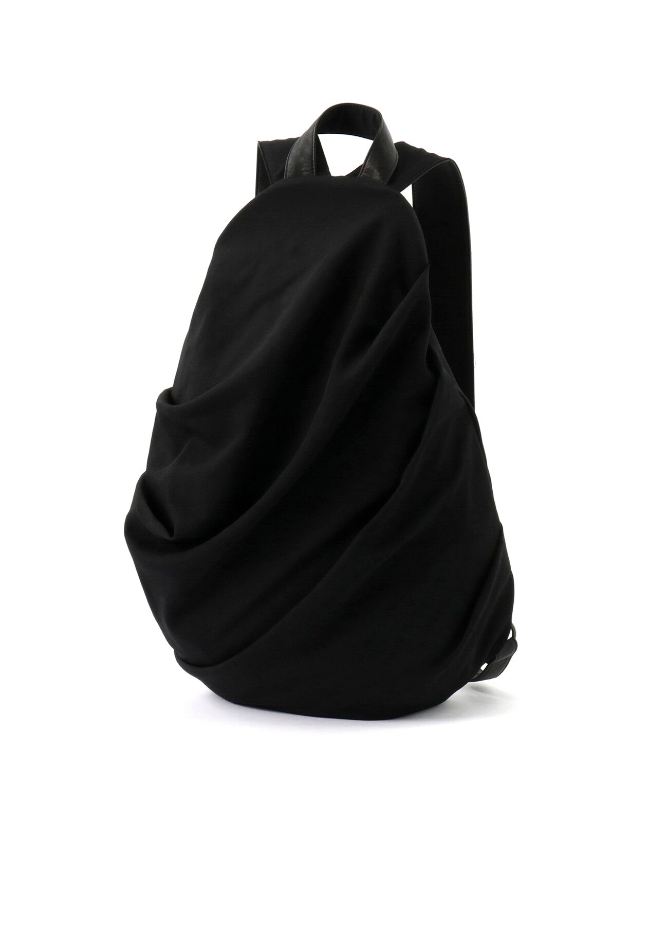 羊毛华达呢垂褶包（F Black）：Yohji Yamamoto ｜ THE SHOP YOHJI YAMAMOTO